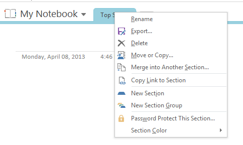 Right Click Menu